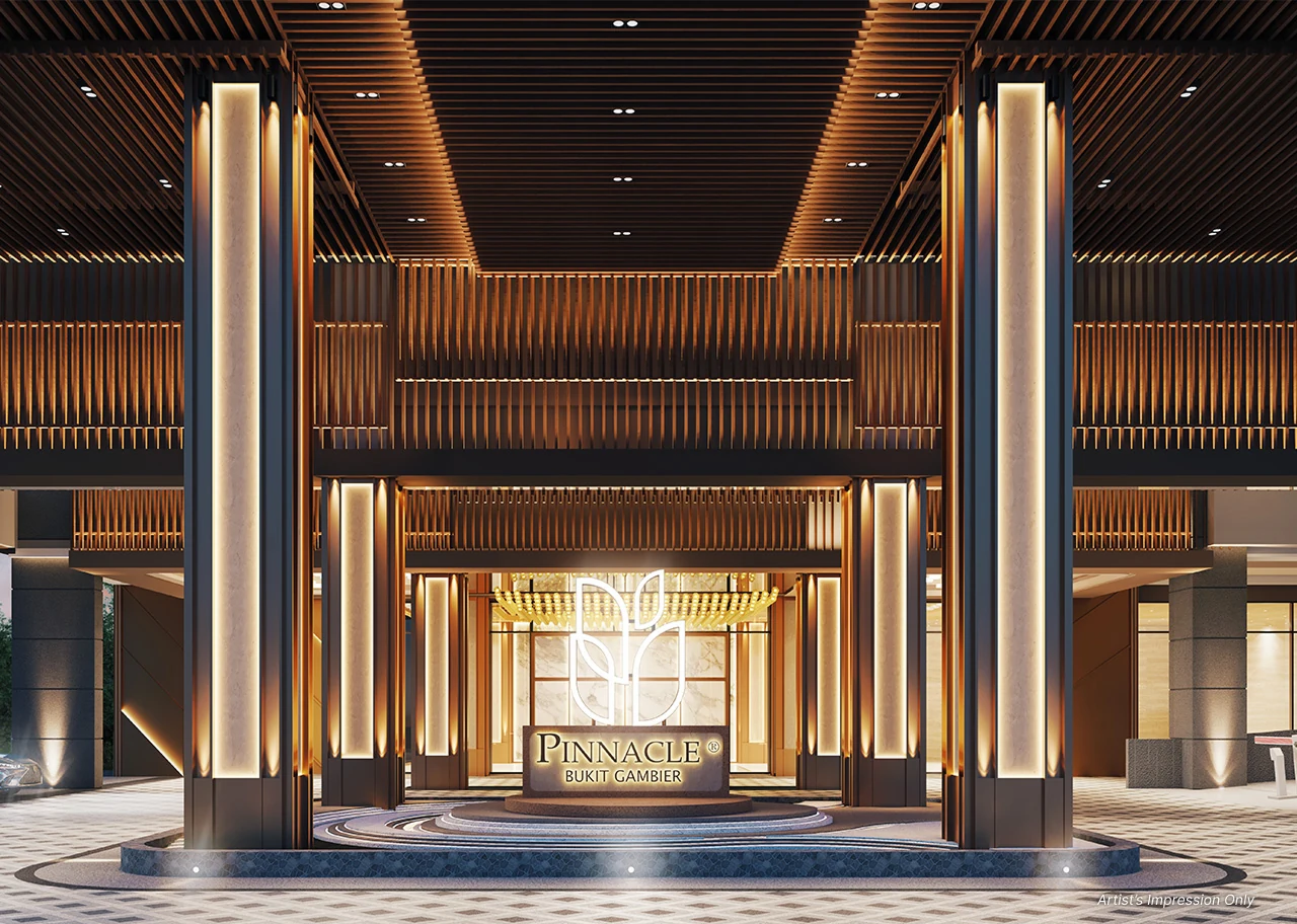 Pinnacle Bukit Gambier 画家构想图 · 迎宾下客处
